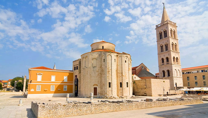 a view to Church of St. Donatus in Zadar