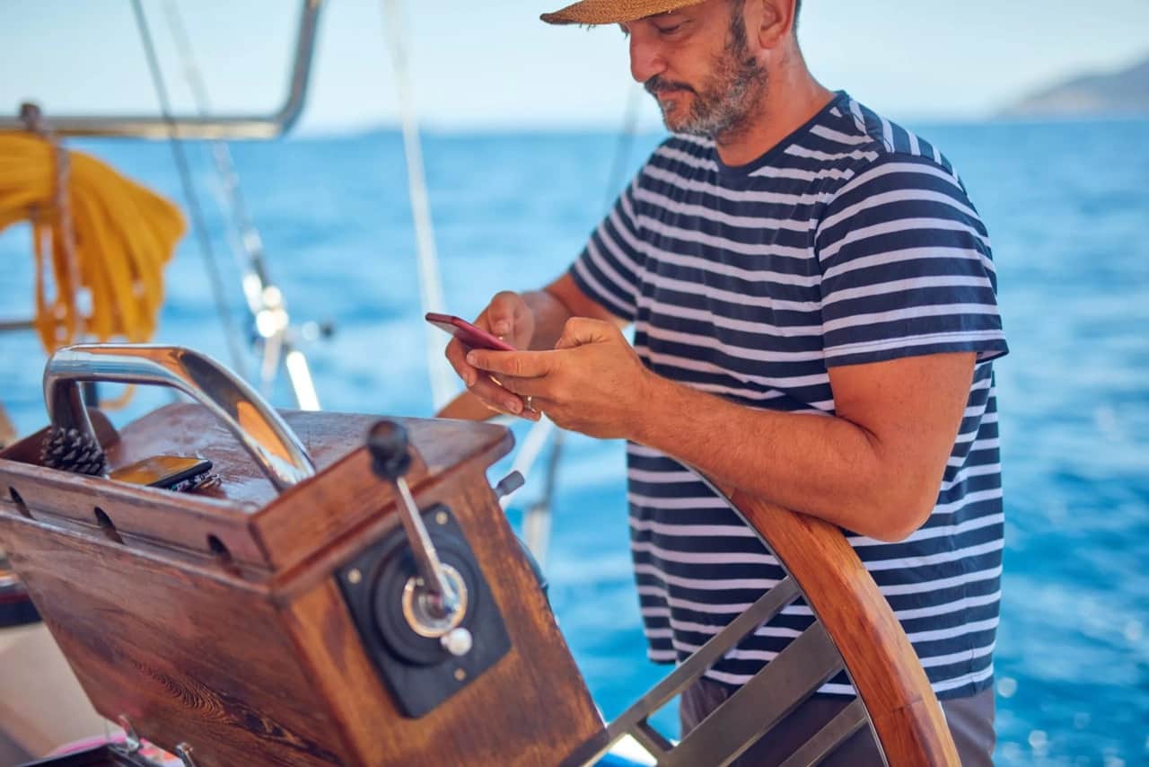 Captain Enjoying Yacht Chater Vacation Package | Sebastus Sailing