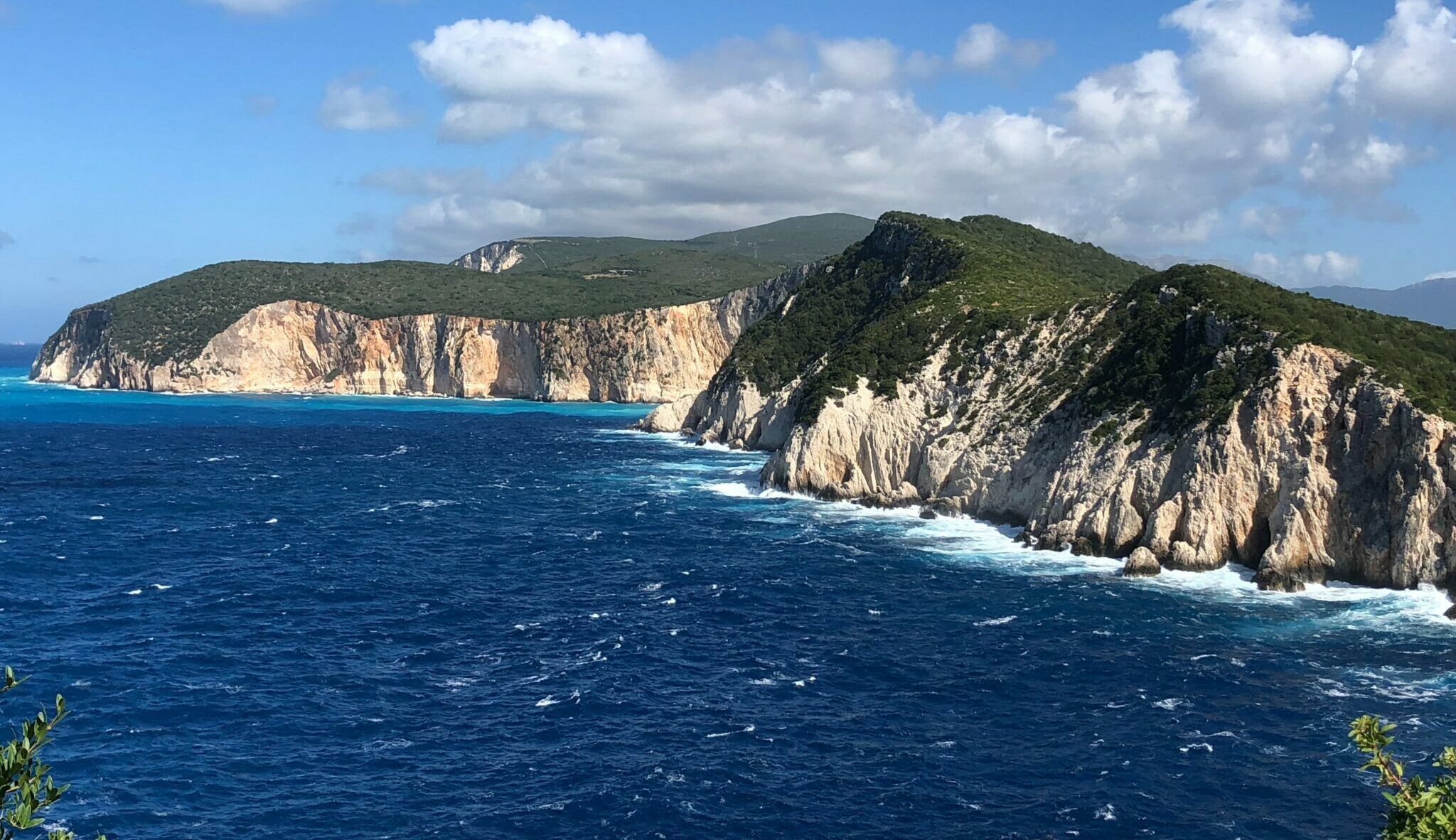 cliffs on Lefkas, Greece