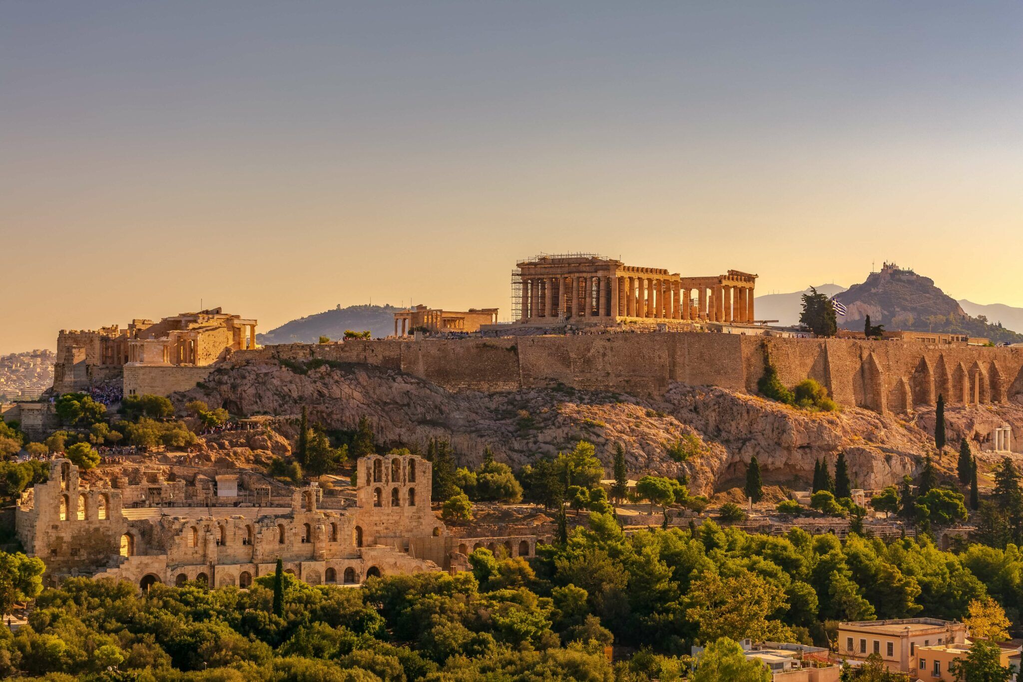 a view to Athens Acropolis