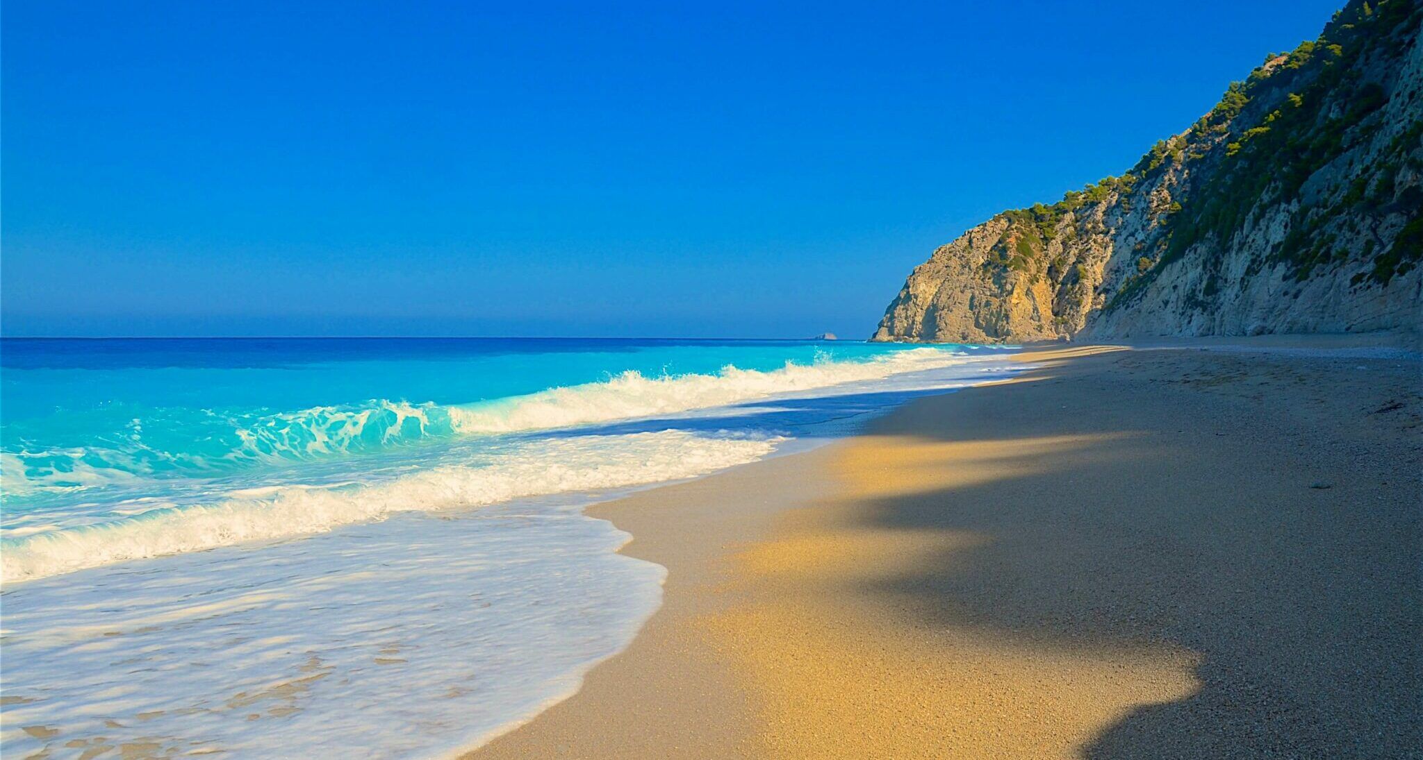 sandy beach at Lefkada